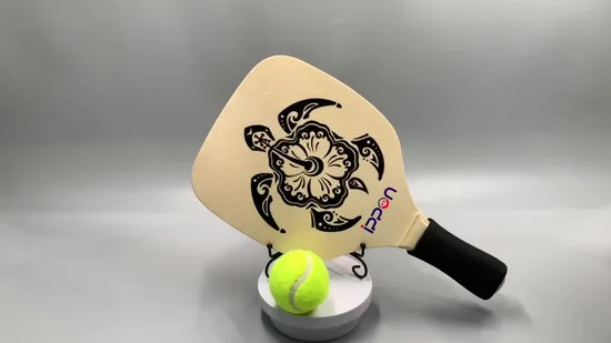 Logo d'impression OEM Jeu de pagaie de pickleball en bois Cadeau de promotion et articles de vente en gros