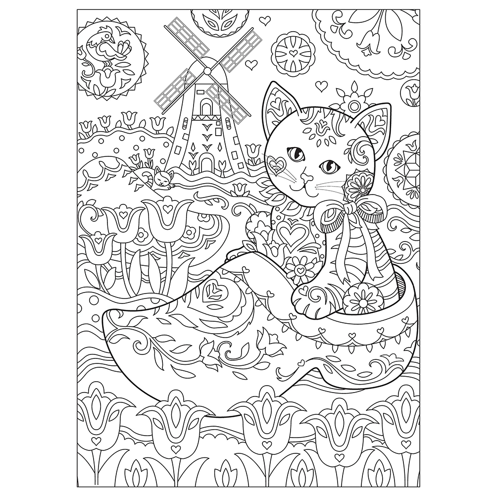 Adult Coloring Creative Kittens Coloring Book