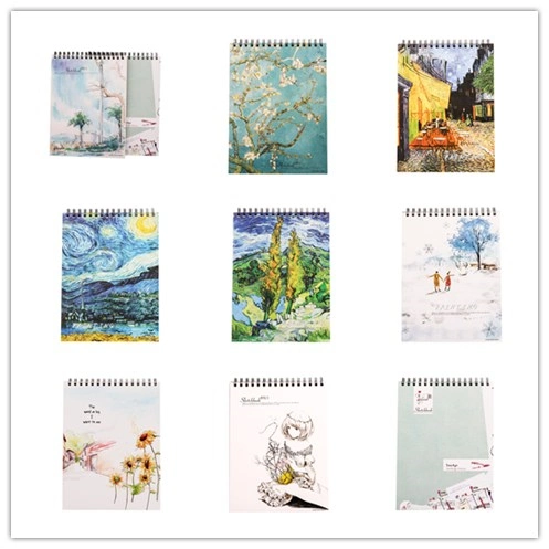 16K Thickened Creative Children′s Drawing Scribble Sketch Book Art Color Lead Watercolor Notebook Note Book