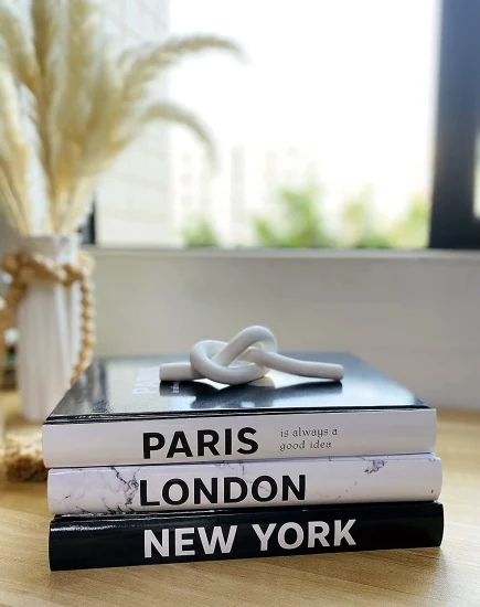 Livres décoratifs de luxe de mode créatifs