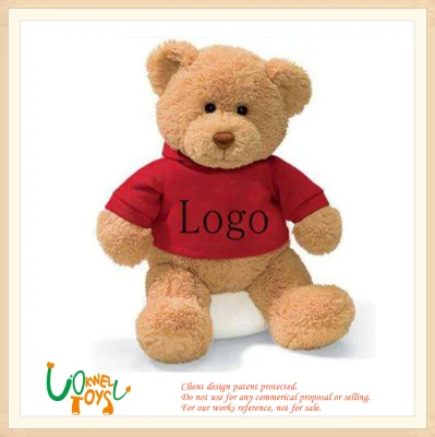 Logo personnalisé ours en peluche en peluche/peluche/enfants/enfants/ doux/bébé/jouet cadeau pour peluche en gros de la fabrication de jouets en peluche de Chine