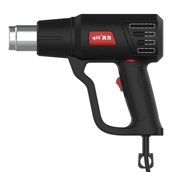 Qili 85A2 2000W Souffleur à air chaud électrique Soudage Film thermorétractable Pistolet à chaleur Scellage Soudage en plastique Mobile Réparation Pistolet à chaleur Hotgun pour artisanat en bois